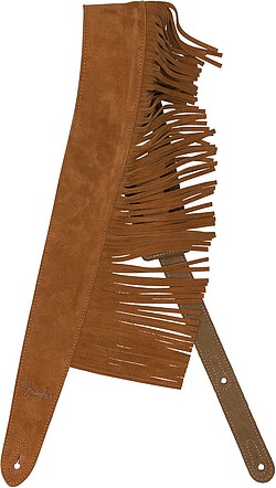 Fender® Suede Fringe Strap, brown  