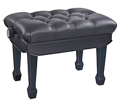 K & M 13968 Klavierbank hydr. bk pol. EL 