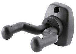K & M 16250 Gitarrenwandhalter schwarz  