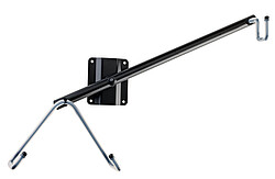 K & M 16295 E-Gitarrenwandhalter schwarz 