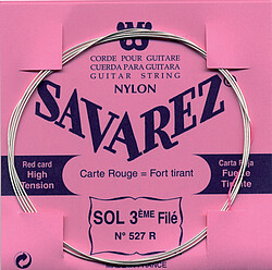 Savarez 527 R G 3 rot wound Einzelsaite 