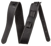 Fender® Monogr. Leather strap, black  