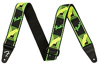 Fender® Neon Monogr. Strap, green/​yellow 