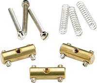 Fender® Tele® Bridge Saddles, brass (3)  