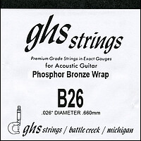 GHS Einzelsaite Ph. Bronze B 26  