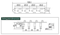 Gotoh MA-40 Mandolinenmech.MP 4L4R * 