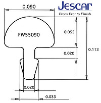 Jescar 55090 Bunddraht 2,​28x1,​40 Ring 