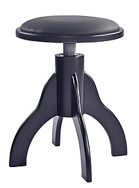 K & M 13850 Klavierhocker, schw.matt KL  