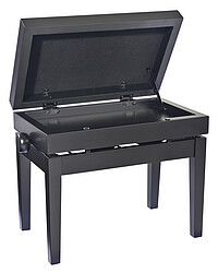 K & M 13955 Klavierbank/Fach bk matt Vel 