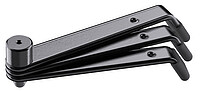 K & M 17716 Kegelfuß, schwarz  