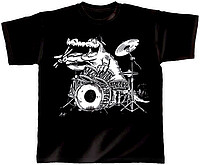 T-​Shirt schwarz Kroko Power M  