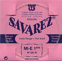 Savarez 521 R E 1 rot Einzelsaite  